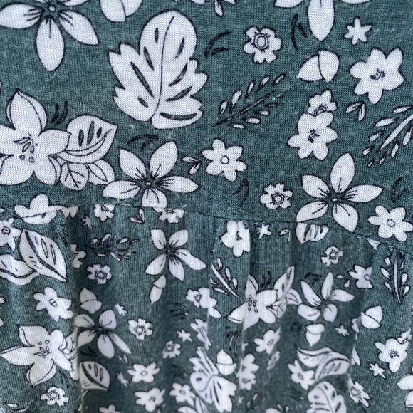 Copper Key Girls Green Floral Dress 🐢🐊 Size: L - Picture 6 of 11
